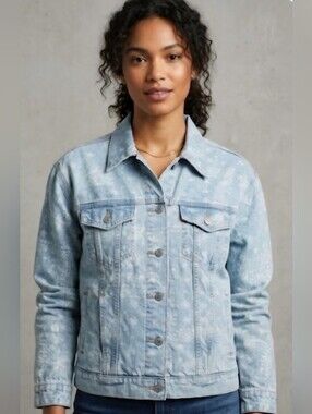 Signature By Levis Strauss & Co. Women's Patterned Denim Jacket